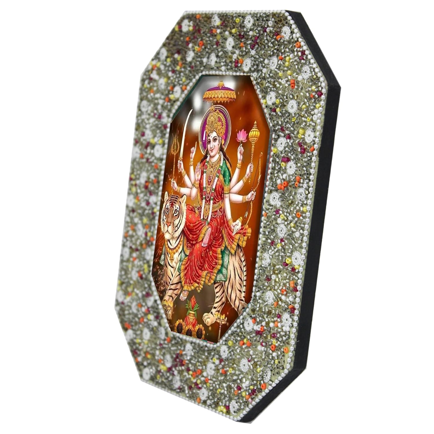 Sherawali Mata Tabletop Photo Frame for Blessings
